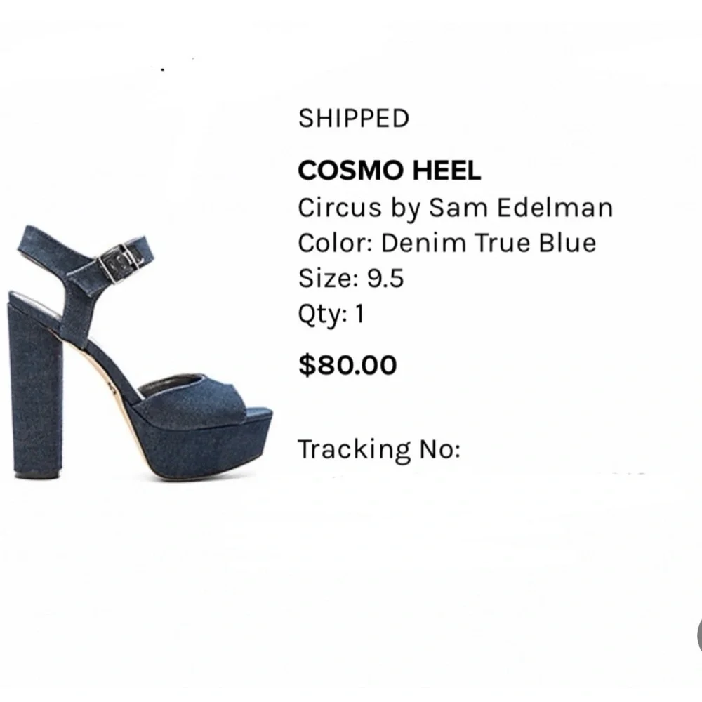 Circus by Sam Edelman Denim Blue Platform Sandals